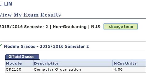 Semester 2 Exam Results 2016 .